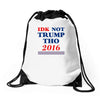 idk not trump though 2016 Drawstring Bags