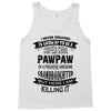 Super Cool Pawpaw Of A Freaking Awesome Grandson Tank Top