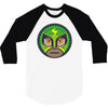 lucha libre   green 3/4 Sleeve Shirt