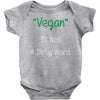 not a dirty word Baby Onesie