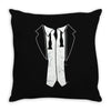 disheveled tuxedo Throw Pillow