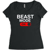 beast mode activated Women's Triblend Scoop T-shirt