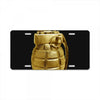 gold grenade License Plate