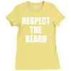 respect the beard Ladies Fitted T-Shirt