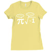 be rational get real nerdy geek pi nerd Ladies Fitted T-Shirt