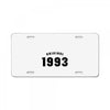 Original 1993 With Crown License Plate