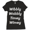 wibbly w0bbly Ladies Fitted T-Shirt