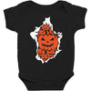 halloween pumpkins burst Baby Bodysuit