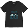 care about anime and two real people girls V-Neck Tee