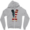 jake paul x american flag Zipper Hoodie