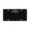law &amp; mordor License Plate