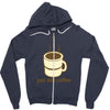 funny retro coffee Zipper Hoodie