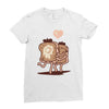 french toast kiss Ladies Fitted T-Shirt