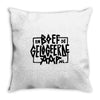 Boef en de Gelogeerde Aap Throw Pillow