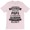 Super Cool Pops Of A Freaking Awesome Grandson T-Shirt