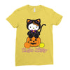 kitty halloween Ladies Fitted T-Shirt
