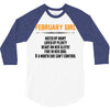 February Girl Hated By Many 3/4 Sleeve Shirt