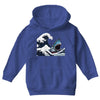 Great White Wave Shark Youth Hoodie