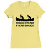 paddle faster i hear banjos t shirt funny humor deliverance nerd geek Ladies Fitted T-Shirt