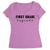 first grade squad Women's Triblend Scoop T-shirt