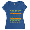 halloween ugly sweater tn featured Women's Triblend Scoop T-shirt