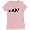 evolution of a fisherman angler mens fishing t shirt Ladies Fitted T-Shirt