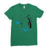 Fish Holdup Ladies Fitted T-Shirt