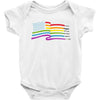 lightsaber rainbow Baby Bodysuit