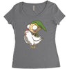invader link Women's Triblend Scoop T-shirt