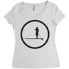 woman single Women's Triblend Scoop T-shirt