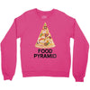 pizza lover's food pyramid Crewneck Sweatshirt