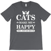 cats make me happy T-Shirt