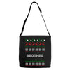 ugly christmas brother Adjustable Strap Totes