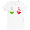 funny science shirt nerd Ladies Fitted T-Shirt