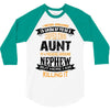 Super Cool Aunt Of A Freaking Awesome Nephew 3/4 Sleeve Shirt