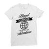 blessed are the curious for they shall have adventures Ladies Fitted T-Shirt
