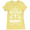 I Am One Blessed Nanny Ladies Fitted T-Shirt