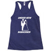 under new management funny Racerback Tank