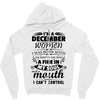 I Am A December Women Zipper Hoodie