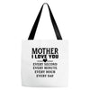 I Love You Mother Tote Bags