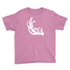 deer antler with buck forest Youth Tee