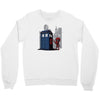 defacing the phonebox hoody Crewneck Sweatshirt