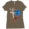 looney tunes genius at work Ladies Fitted T-Shirt