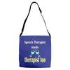 speech therapist needs wine therapy too Adjustable Strap Totes
