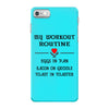 breakfast workout routine girls muscle top iPhone 7 Case