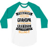 Super Cool Grandpa Of A Freaking Awesome Grandson 3/4 Sleeve Shirt