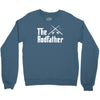 the rodfather   mens funny fishing Crewneck Sweatshirt