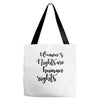 women's rights are human rights Tote Bags