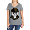 panda rorschach Ladies Curvy T-Shirt
