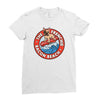 bacon beach Ladies Fitted T-Shirt
